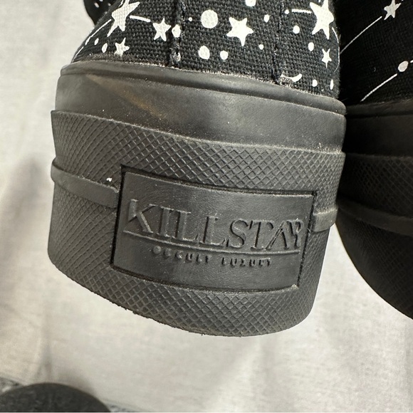 Sz. 9 Killstar Star Map Zodiac platform high tops, lace up front, goth - Picture 5 of 14